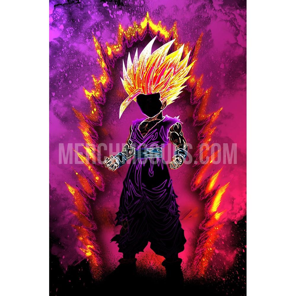 “Soul of the SSJ2 Form" Metal Art by Donnie Art