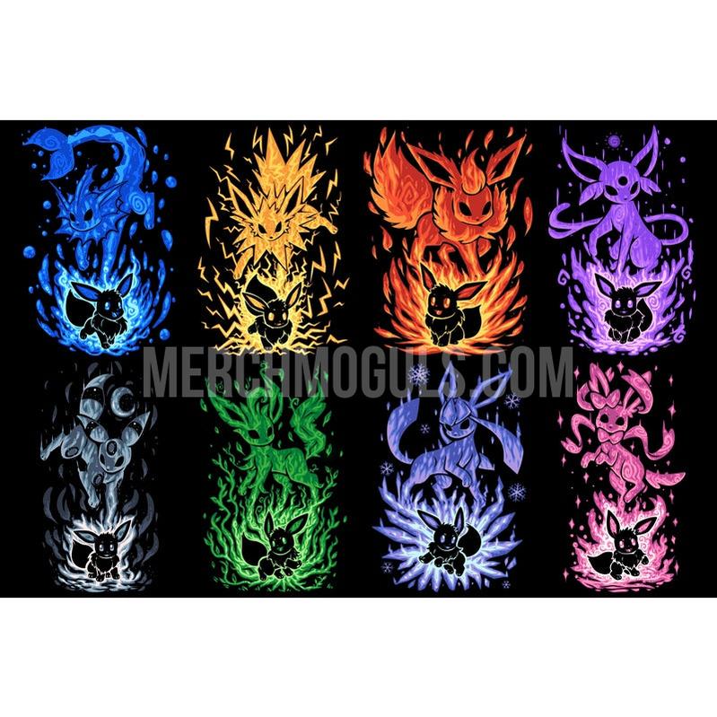 "Eeveelutions Within" Metal Art by TechraNova