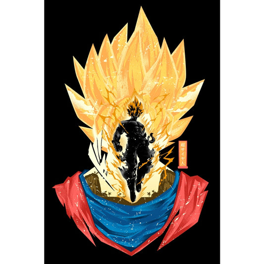 "Saiyan Hero" Metal Art by Hypertwentee