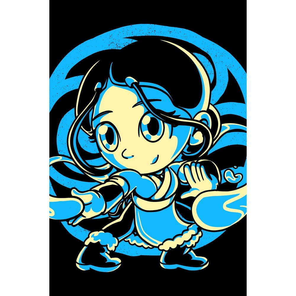 "Cute Waterbender" Metal Art by Fitas Artwork