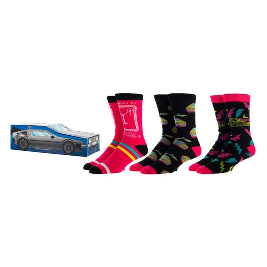 Back to the Future Crew Socks 3-Pack by Bioworld