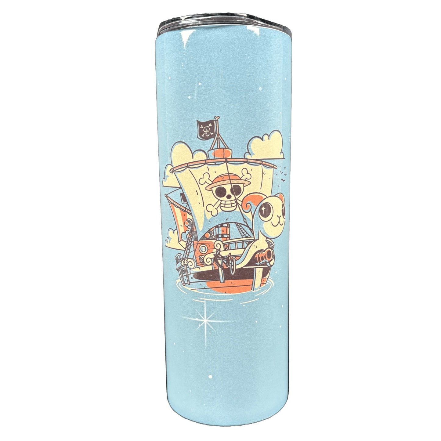 "Pirate Ships" 20oz Skinny Tumbler by Fitas Artwork