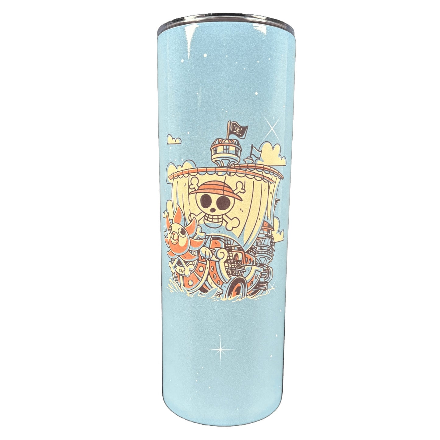 "Pirate Ships" 20oz Skinny Tumbler by Fitas Artwork