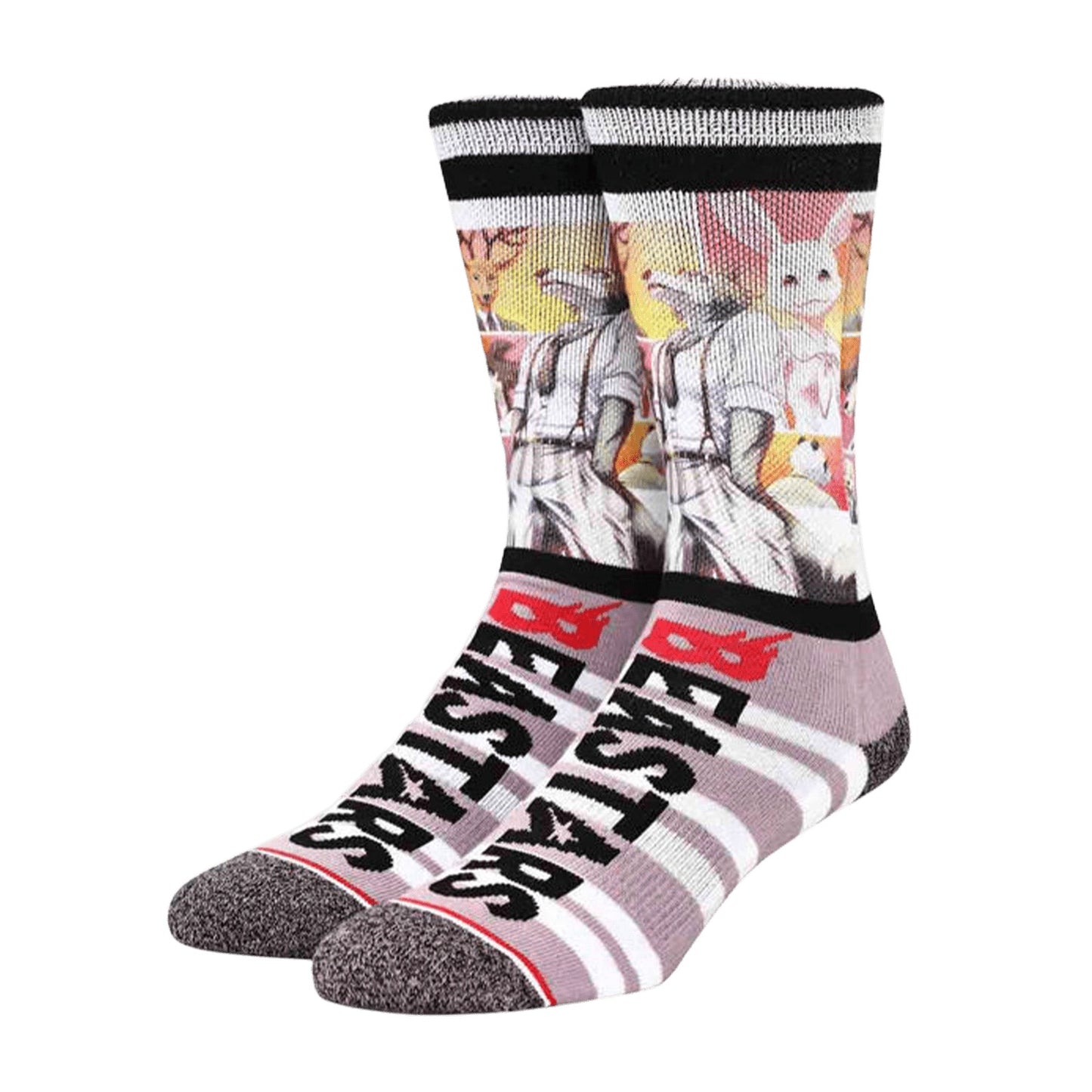 Beastars Character Sublimated Crew Socks Merch Moguls