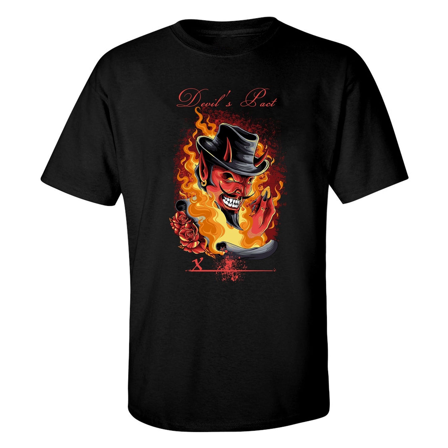 SPECIAL "Devil's Pact" Short Sleeve T-Shirt by Rodrigo Tannus